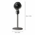 thumbnail image 3 of Pedestal Fan, USB Powered Air Circulator Fan, 5 Meters Long-Distance Airflow Quiet Oscillating Floor & Tabletop Fan with 3 Speed Control,Portable Standing Fan for Bedroom Office Home Camping,White, 3 of 7