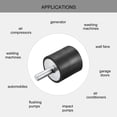 thumbnail image 4 of Rubber Mounts 4 Pack M6 Male/Female Vibration Isolator Shock Absorber D25mmxH25mm, 4 of 5