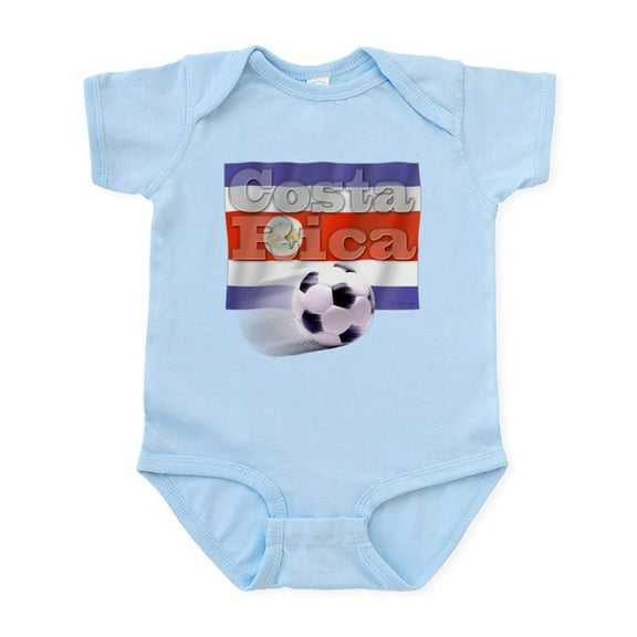 CafePress - Soccer Flag Costa Rica Infant Bodysuit - Baby Light Bodysuit, Size Newborn - 24 Months