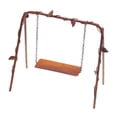 thumbnail image 2 of Almencla Dollhouse Miniature Swing Mini Garden Furniture Accessory Miniature Decoration 1: 12 Fairy Garden Toy Simulation Porch Swing, 2 of 8