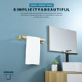 thumbnail image 3 of KOKOSIRI 12 Inch Hand Towel Holder Bath Towel Bar Kitchen Dish Cloths Hanger Stainless Steel Wall Mount Brushed Gold B4003BG-L12, 3 of 10