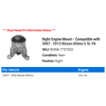 thumbnail image 2 of Right Engine Mount - Compatible with 2007 - 2012 Nissan Altima 3.5L V6 2008 2009 2010 2011, 2 of 2