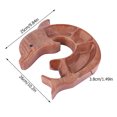 thumbnail image 2 of RENDZJ Dolphin Shaped Wood Decorative Tray Serving Tray 3 Compartments (B), 2 of 9