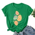 thumbnail image 2 of BLVB Happy Easter Shirts for Women Short Sleeve Crewneck Tops for Women 2024 Trendy Easter Tops T Shirts, 2 of 3