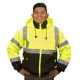 thumbnail image 6 of Cordova Men's Standard Bomber Jacket, Lime Green, Large, 6 of 8