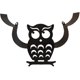 thumbnail image 3 of Owl Shaped Toilet Paper Holder, Black Metal Toilet Frame, 7 Volume Capacity, Soft Cloud Wall Hanging Paper Wall, Funny Bathroom Accessories, 3 of 5