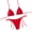 Red #50, variant on Dresfit Casual Two Piece Swimsuit Set - Comfortable Bikini for Beach Vacation Sky Blue S