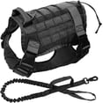 thumbnail image 1 of Chaleco táctico militar para perros K9, chaleco para perros de trabajo, servicio de correa de nailon elástico, entrenamiento militar para perros, caza para perros medianos JAMW Sencillez, 1 of 5