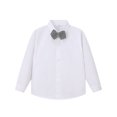 thumbnail image 5 of WhouRiu Boys Formal Outfits Fall Long Sleeve Dress Shirts Pants And Vest Sets Kids Gentleman Clothes, 5 of 9