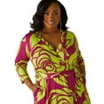 thumbnail image 3 of Ashley Stewart Women's Plus Bleted Faux Wrap Dress, Sizes 10/12-26/28, 3 of 4