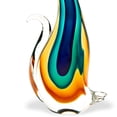 thumbnail image 2 of 12" Mouth Blown Multi-Color Feline Art Glass, 2 of 3