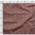 thumbnail image 2 of Soimoi Leaf Printed, Cotton Fleece, Fabric by The Yard Sewing DIY Stretch Fabric 56 Inches Wide, WarmFabric for Hats, Coats, Gloves, Blankets, Rust Brown, 2 of 5