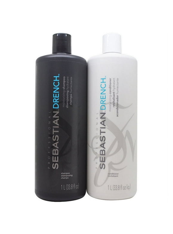 Sebastian Drench Shampoo and Conditioner Set, 1000 ml / 33.8 fl. oz.