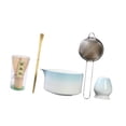 thumbnail image 4 of Juego de 5 piezas para ceremonia de matcha, batidor de matcha, matcha chawan con boquilla y té Azul, 4 of 9