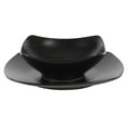 thumbnail image 6 of Gibson Home Zen Buffet Matte Porcelain 8 Piece Dinnerware Set - Black, 6 of 6