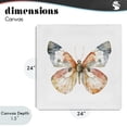 thumbnail image 4 of Stupell Industries Transitional Warm Watercolor Butterfly Canvas Art, 24 x 24, by Kim Allen, 4 of 8
