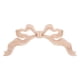 thumbnail image 1 of ColoMX Apliques decorativos de madera tallada con nudo de lazo para muebles, apliques de madera sin pintar, apliques tallados de bricolaje para espejo de pared, decoración del hogar, 1 of 8