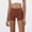 Brown, variant on Yoga Shorts For Women Sevevn Woman Solid Color Elastic High Waist Lift The Hip Yoga Shorts Slim Pants