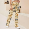 thumbnail image 4 of Top-kevin Australia Animals Yoga Pants Women Wide Leg Pants Casual High Waisted Straight Lace Up Lounge Sweatpants, 4 of 7