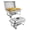 Two-Piece Set, variant on QinaQin 8-Quart Insulated Food Warmer Buffet Set, Rectangular Food Warmer, with Water Tray, Folding Stand and Cutlery, 2/4/6-Piece Pack