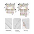 thumbnail image 5 of Spring Floral Easter Swag Kitchen Curtains Sets for Windows 24 Inch Length, Pastoral Tulip Flowers Rustic Short Window Curtain Panels Swags Valances and Tiers 3 Piece Set for Cafe/Dining Room, 5 of 5