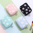 thumbnail image 5 of Cotton Portable Waterproof Coin Purse Fabric Organizer Pouch Sanitary Napkin Storage Bag Napkin Pad Tampon Bag Cosmetic Bag Hygiene Pad Storage PURPLE, 5 of 8
