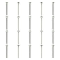 Uxcell M4 x 45mm Flat Head Socket Cap Screws, 30 Pack 304 Stainless Steel 18-8 Machine Screws