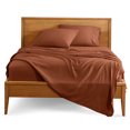 thumbnail image 1 of Juego de Sábanas de 4 Piezas Bare Home Premium 1800 Colección Tamaño Queen Color Terracota, 1 of 9