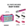 thumbnail image 3 of Croove Portable Karaoke Machine with Wireless Microphone and Bluetooth Speaker, 3 of 7
