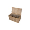 thumbnail image 2 of Kouboo Rattan Decorative Storage Trunk With Lid, Household Essentials, Wicker Chest With Lid For Storage And Organization, Natural, 2 of 13