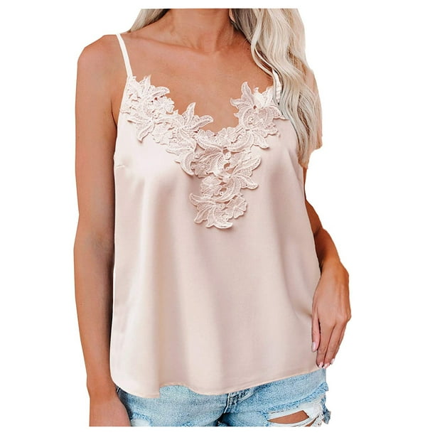 Bali Firm Control Lace `N Smooth Women`s Camisole Top - Best-Seller, L