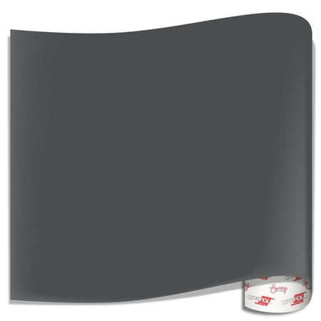 Basic Grey 12x12 Inch Paper - Oracal 651 Glossy Vinyl Sheets - Dark Grey