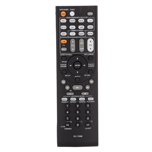 Mando a distancia del receptor, botones sensibles, mando a distancia de repuesto alimentado por batería para receptores AV Onkyo TX SR506