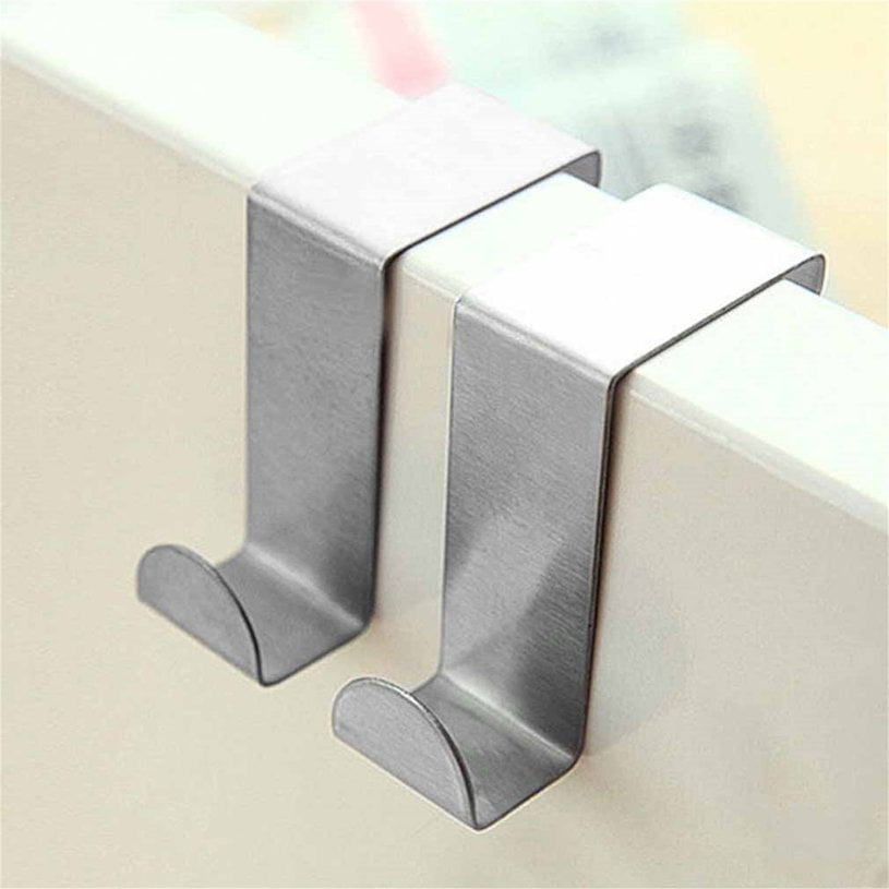 Stainless Steel Door Hooks Hanging Kitchen Hanger On Door Back