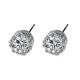 thumbnail image 1 of Pendientes redondos con circonitas, 1 of 8