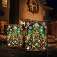 thumbnail image 3 of FLAGWIX Stained Glass Christmas Tree Solar LED Garden Flag MLN4024SF - USA Flags Decor Indoor Outdoor, 3 of 5