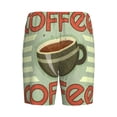 thumbnail image 4 of Picia Retro Cover For Coffee Pajama Shorts for Men, Men's Pajama Bottoms, Sleepwear,Short Pajama Pants-Small, 4 of 9