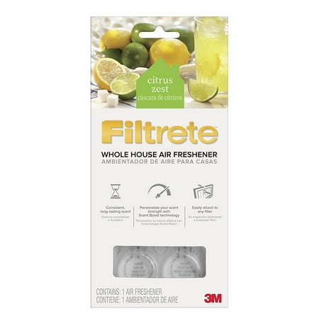 Filtrete WHAF-1-CZ Citrus Zest Whole House Air Freshener for Hvac (Best Whole House Deodorizer)
