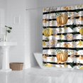 thumbnail image 2 of Fall Pumpkins and Leaves Pattern Shower Curtain 84"x72" ,Bathroom Decorative Shower Curtains Set with 12 Hooks,Modern Waterproof Washable Shower Curtain, 2 of 6