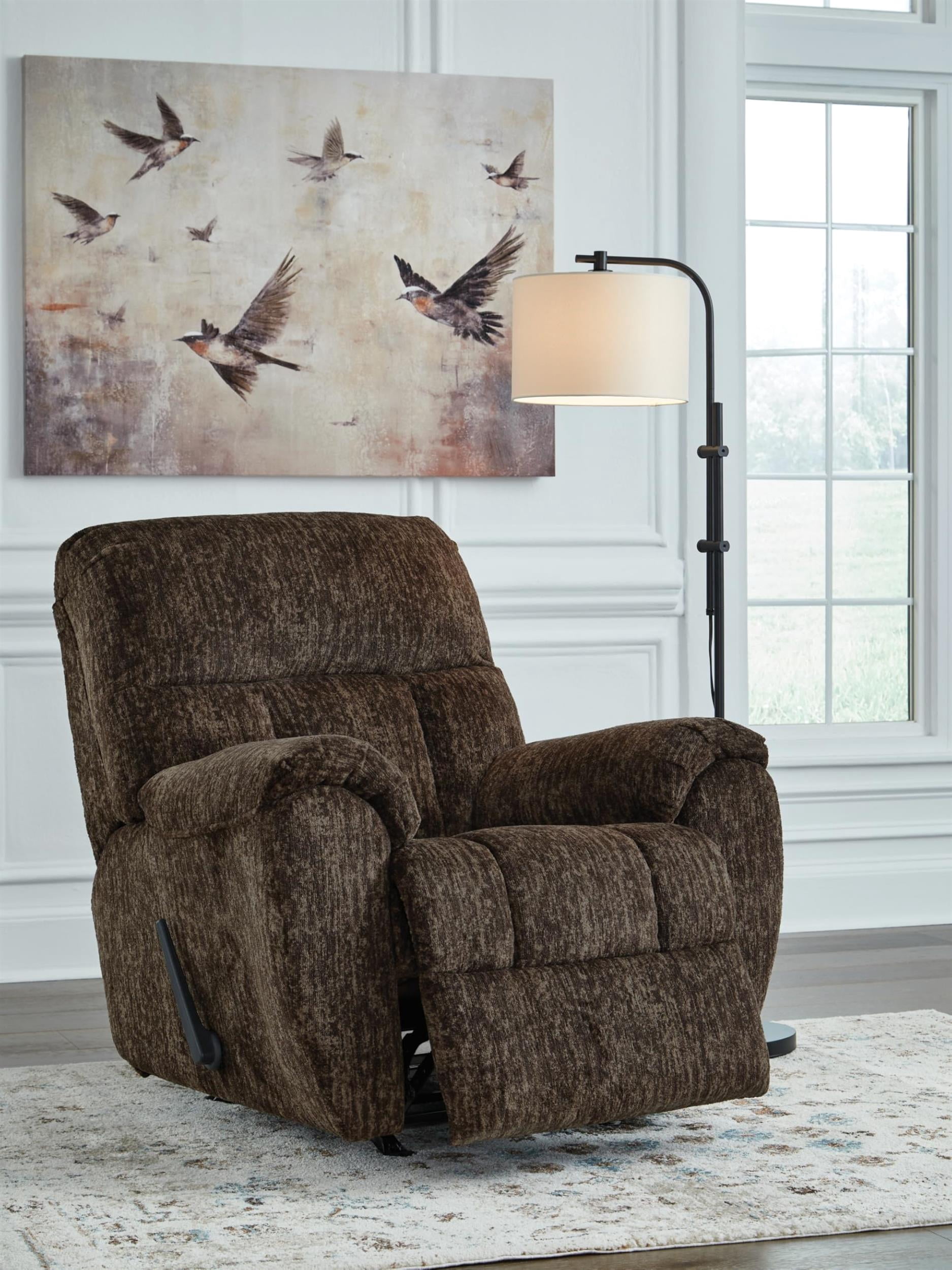 Signature Design by Ashley RiverCam Brown Rocker Recliner