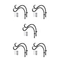 thumbnail image 3 of Bewildely 2pcs / set Decoración colgante resistente a la intemperie - Materiales para colgar en la pared de larga duración Maceta negra 12 Type2 NO2, 3 of 6