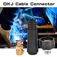 thumbnail image 2 of 1Pcs DKJ10-25 Black European Style Welding Cable Rapid Connector Quick Fitting Adapter, 2 of 9