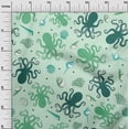 thumbnail image 3 of oneOone Rayon Mint Green Fabric Sea Sewing Material Print Fabric By The Yard 56 Inch Wide, 3 of 4