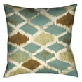 thumbnail image 2 of Laural Home  Teal Pattern Decorative 18-inch Pillow, 2 of 2