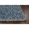 thumbnail image 3 of 2'x4' Indigo Ivory Heather Indoor Shag Rug, 3 of 5