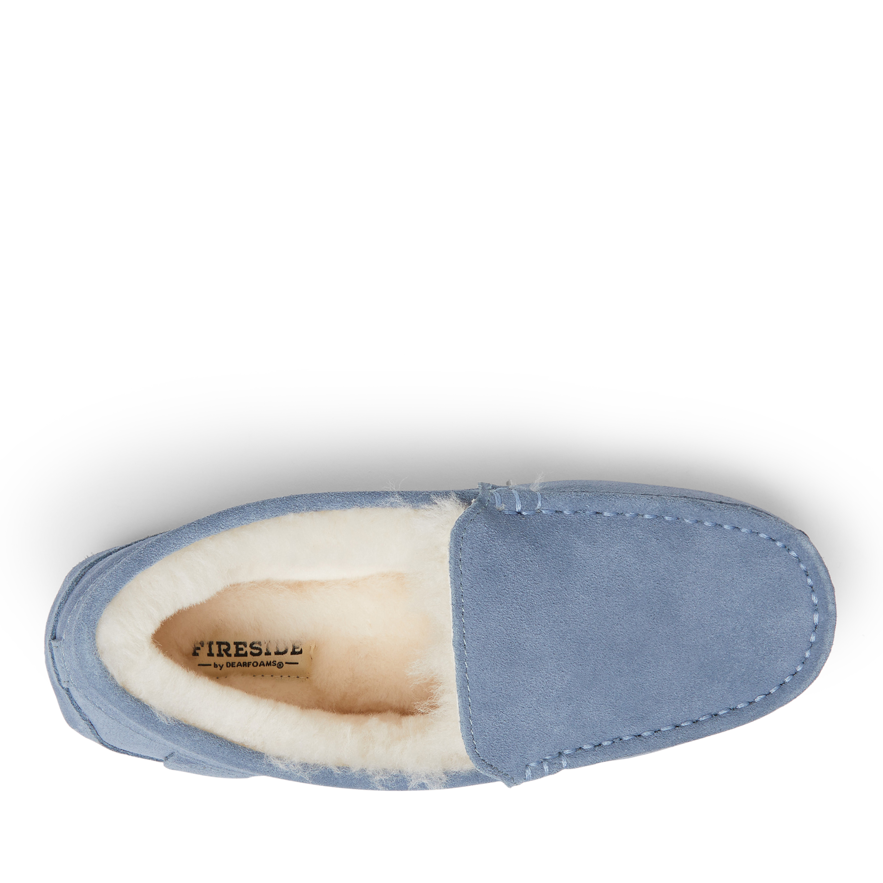 Fireside By Dearfoams Women's Mel Genuine Shearling Moccasin Slipper
