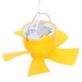 thumbnail image 1 of HAMPPLIES Dorm Ceiling Fan Yellow Plastic Timer Function Bedroom Cooling 1Pack, 1 of 8
