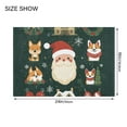thumbnail image 4 of Yayeee Bath Rug for Bathroom Floor Non Slip Rectangle Fluffy Soft Absorbent Mat, 16"x24", Green Christmas, 4 of 7