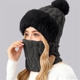 thumbnail image 2 of Soyumi Thermal Winter Face Mask & Neck Warmer - Windproof Fleece Balaclava for Skiing, Snowboarding, Running, Motorcycle. Full Face Cover Hood for Extreme Cold Weather for Men Women, Black, 2 of 8