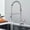 Brushed Nickel, variant on Spring Kitchen Sink Faucet Solid Brass Single Handle Pull Down Sprayer Mixer Tap